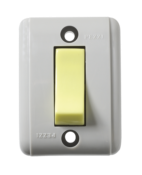 Interruptor Sobrepor Retangular 1 Tecla Simples 10a 25 2832 201iL-3 