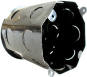 Caixa Luz Ferro Oct.dupla Galvanizada Fmd 3034 5ZG20/20 