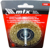 Escova Aço Com Eixo Para Furadeira 3x1/2" 3328 744489 