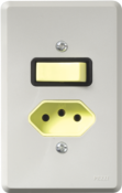 Interruptor Embutir 1 Tecla Simples + 1 Tomada 2p+t 10a 250v 356 14106 