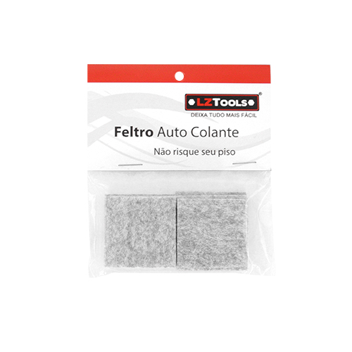 Feltro Auto Colante Quadrado Com 10 Unidades 27x27mm 3846 KIT 27X27MM 