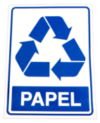 Placa Em Ps Sinal/adv - Lixo Papel 15x20 10675 S-239 