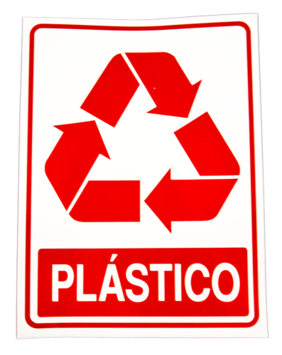 Placa Em Ps Sinal/adv - Lixo Plástico 15x20 10688 S-241