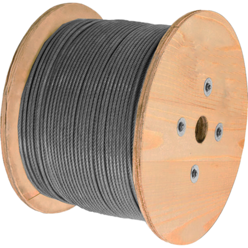 Cabo Aço 3/8" - 9,5mm Alma Fibra Galvanizado 6x19 Bobina 15466 2012595Z 