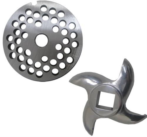 Conjunto Disco Navalha Inox Máquina Carne Para Maquina 10 / 5400 10/4,5MM