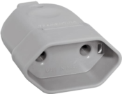 Plug Femea 2p 10a/250v Cinza 5456 57401052