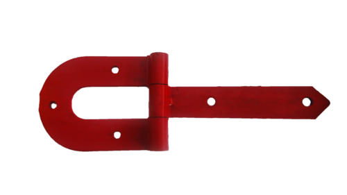 Dobradiça Porteira Leve Vermelha 3mm 15,5 X 9cm 10,5" 5685 47