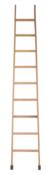 Escada Madeira Encosto 14 Degraus - 4,20m 5873 ordem de compra 14 D 