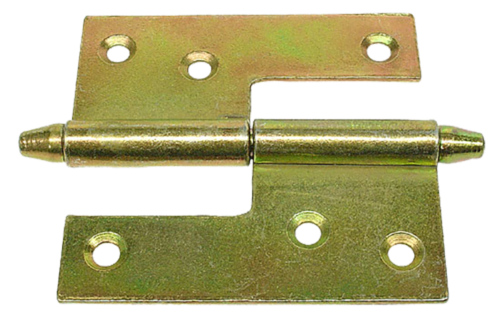 Dobradiça Ferro Polido Hamburguesa Bicromatizada 70mm 6309 33870/70MM