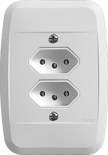 Tomada Universal Embutir Dupla 2p+t 10a 250v 6431 40114