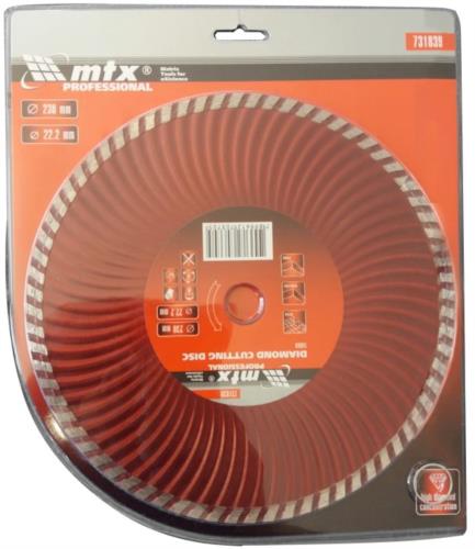 Disco Diamantado Turbo230x2,4x22,2mm/9" 10886 D-37627