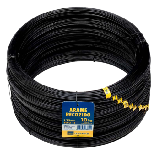 Arame Liso Recozido Bwg18 1,25mm Rl 1kg 109 111001189