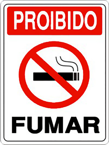 Placa Em Ps Sinal/adv - Proibido Fumar 30x20 6773 P-5