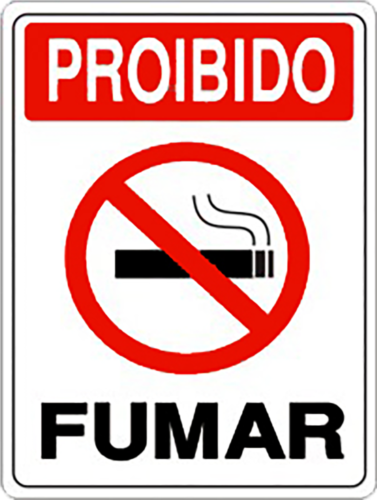 Placa Em Ps Sinal/adv - Proibido Fumar 30x20 6773 P-5 