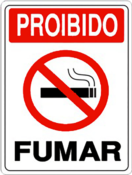 Placa Em Ps Sinal/adv - Proibido Fumar 20x15 6774 121 P-5/1