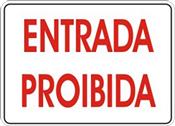 Placa Em Ps Sinal/adv - Entrada Proibida 20x30 6781 P-11 