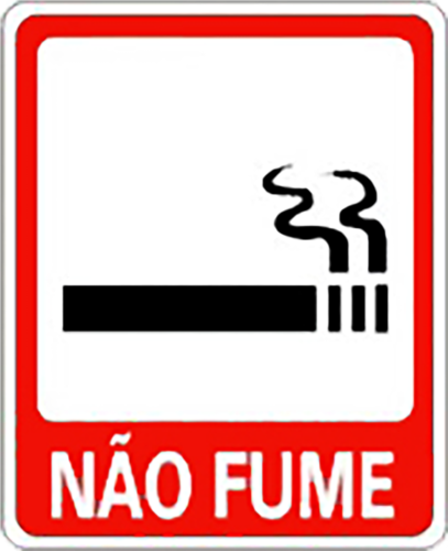 Placa Em Ps Sinal/adv - Não Fume 15x20 6793 P-28 