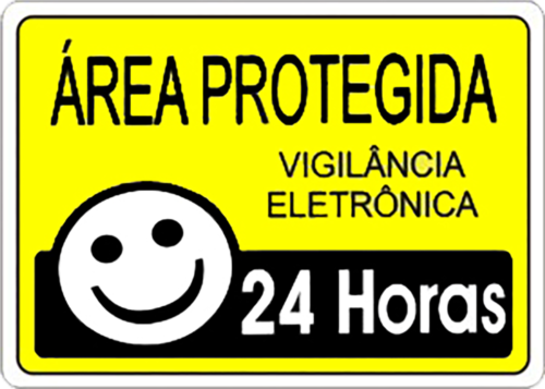 Placa Em Ps Sinal/adv - Area Protegida S224-20x15 6802 281
