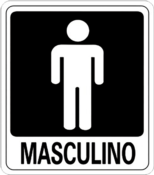 Placa Em Ps Sinal/adv - Masculino 15x20 6824 279 