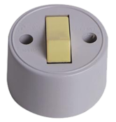 Interruptor Sobrepor Redondo Tecla Luminosa 6a/250v 7152 1755PCT 