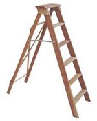 Escada Madeira Abrir  8 Degraus Altura 1,95m - 100kg 7279 8 D 