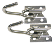 Conjunto Gancho Inox  Para Rede Com 2 Unidades 10991 1-04072.1 