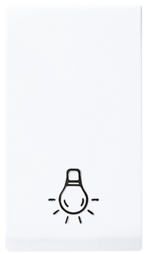 Pulsador Minuteira C/ Lâmpada Gravada Branco 10a 250v 7766 51005