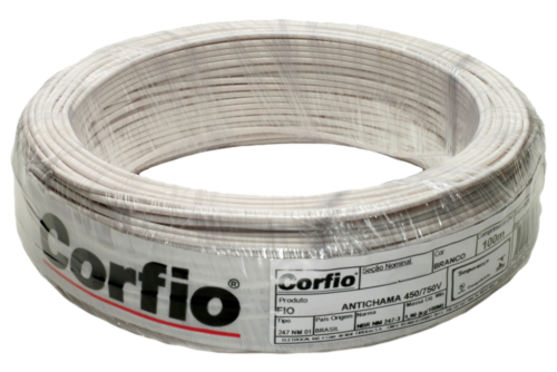 Fio Flexível 750v Branco 2,5mm Rolo 100m** 7844 0107-BC