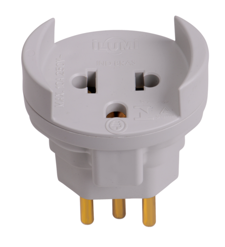 Adaptador Tomada 2p+1t Nema 8080 1209/10A-250V 