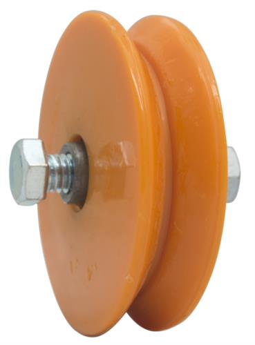 Roldana Nylon Em 2.1/2x20mm V Com Bucha E Parafuso Para Port 11069 001270.001-1