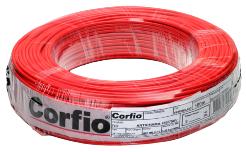 Fio Flexível 750v Vermelho 1,5mm Rolo 100m** 8469 0106-VM