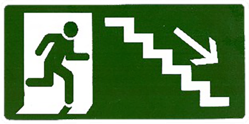 Placa Em Ps Sinal/verde Descendo Degrau Direita 15x30 8505 311