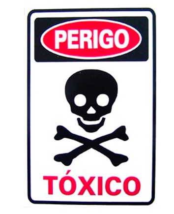 Placa Em Ps Sinal/perigo Tóxico 20x30 8514 173 S-209