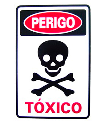 Placa Em Ps Sinal/perigo Tóxico 20x30 S-209 8514 173 S-209 