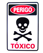 Placa Em Ps Sinal/perigo Tóxico 20x30 8514 173 