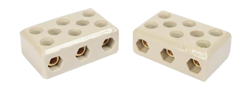 Conector Porcelana Tripolar 16mm 68a/600v 8692 7665-3 POL