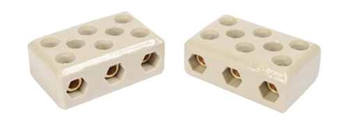 Conector Porcelana Tripolar 16mm 68a/600v 8692 7665-3 POL 