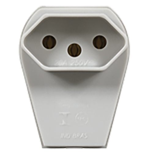 Plug Fêmea Cinza 2p+t Universal Comp 20a 250v 9229 1097-3