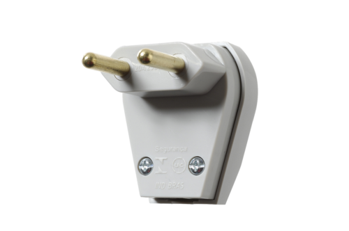 Plug Macho 2p 4,8mm 20a Cinza Prensa Cabo 9327 1077-3