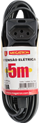 Extensão Cabo Pp 5m 10a 250v 2p+t 0,75 Preto 9559 58 