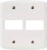 Placa 4x4 2p Horizontal Linha Lux2 Branca 9942 57105/023