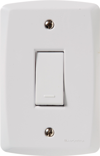 Conjunto Interruptor Simples 10a/250v Linha Lux2 Branco 9962 57145/001