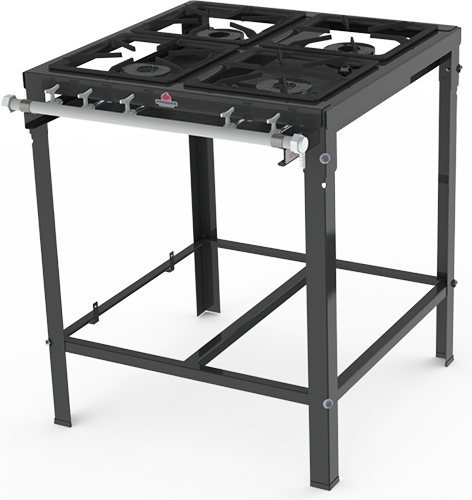 Fogão Industrial 4 Bocas A Gás S/forno Bp 4bs PmS-400f 9979 P37389