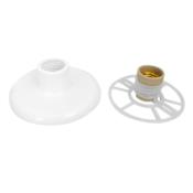 Suporte Plafon Rosqueável Simples Branco 100w 12629 100215 