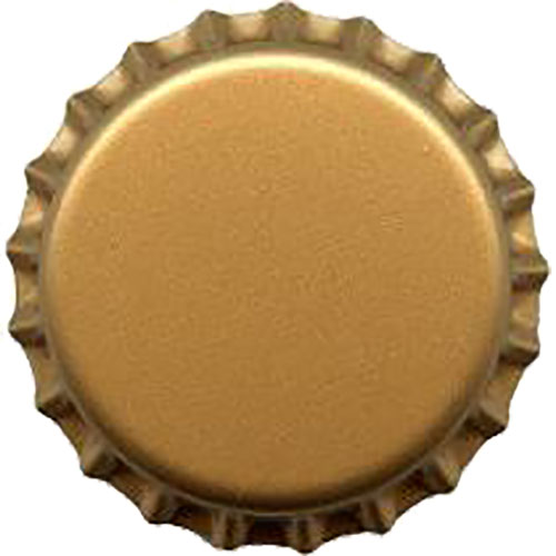Tampinha Aço Para Garrafa Dourada Corona 26mm 12671 COR001470