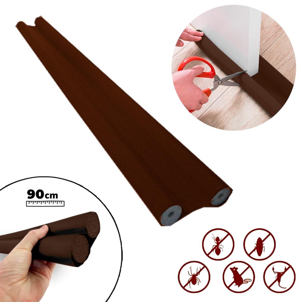 Veda Porta Nylon Ajustável Marrom 90cm 12707 12218