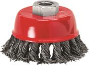 Escova Aço Tipo Copo Aço Carbono Torcida 100mm 4" 12820 746289 