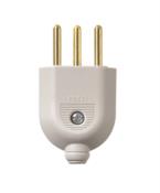Plugue Macho Cinza 2p+t 20a 250v Modelo Linha Externa 12828 1157-3 