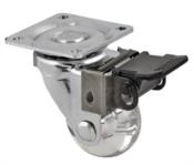 Rodízio Gel Giratório Com Trava Diâmetro 35mm 40kg 12898 16507 