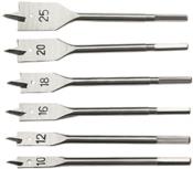 Jogo Com 6 Brocas Chatas Madeira 150mm De 10mm À 25mm 13078 7040555 